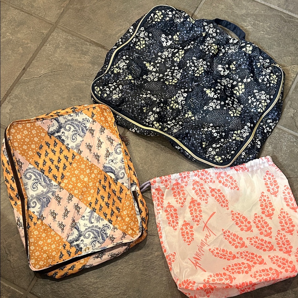 Free People Floral Paisley Travel Bags Set *Read*